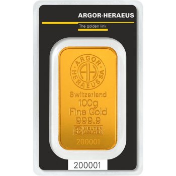 Argor Heraeus SA Švajčiarsko Investičná zlatá tehlička